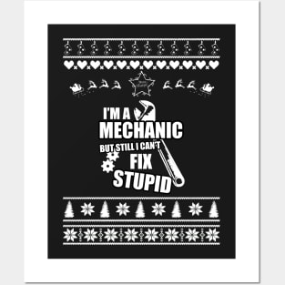 Merry Christmas Mechanic Posters and Art